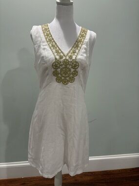 JB by Julie Brown White Top with Pink Logo Detail